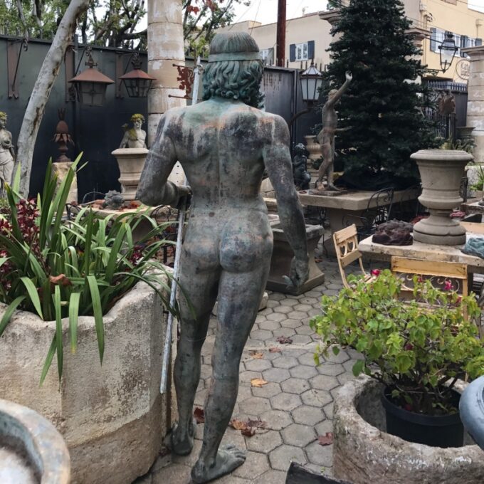 Life-size Two Large Bronze Statues Riace Warriors Style Erectheus & Eumolpos - Image 4