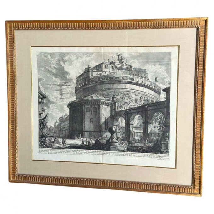 Early Giovanni Battista Piranesi the Colosseum Veduti Di Roma Wall Decor Antique