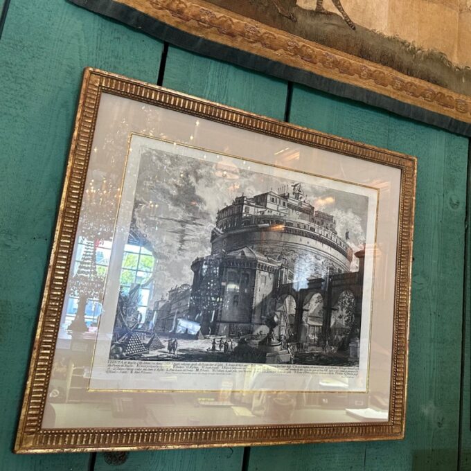 Early Giovanni Battista Piranesi the Colosseum Veduti Di Roma Wall Decor Antique - Image 3
