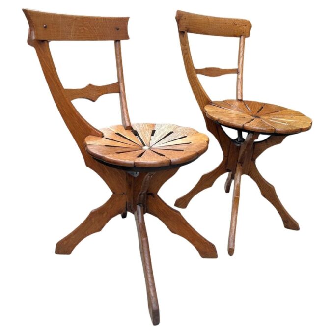 19th Century Garden Patio kitchen Chairs side hallway seats Los Angeles Antiques