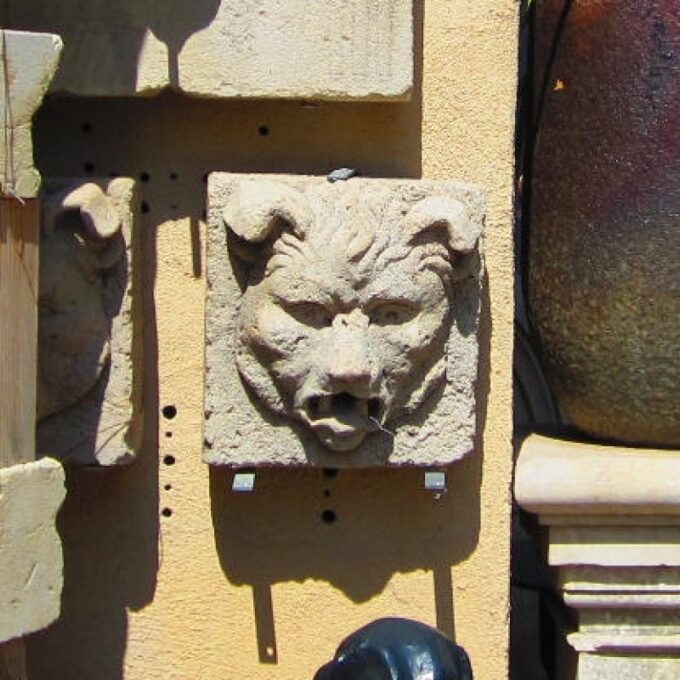 Pair Of Stone Head Fountains - Image 3
