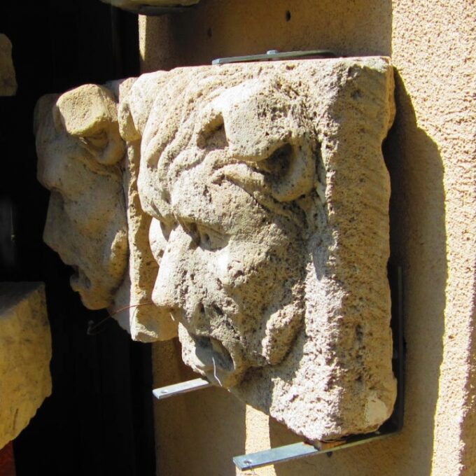 Pair Of Stone Head Fountains - Image 5