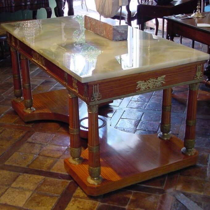 Rare Charles X Onyx Table