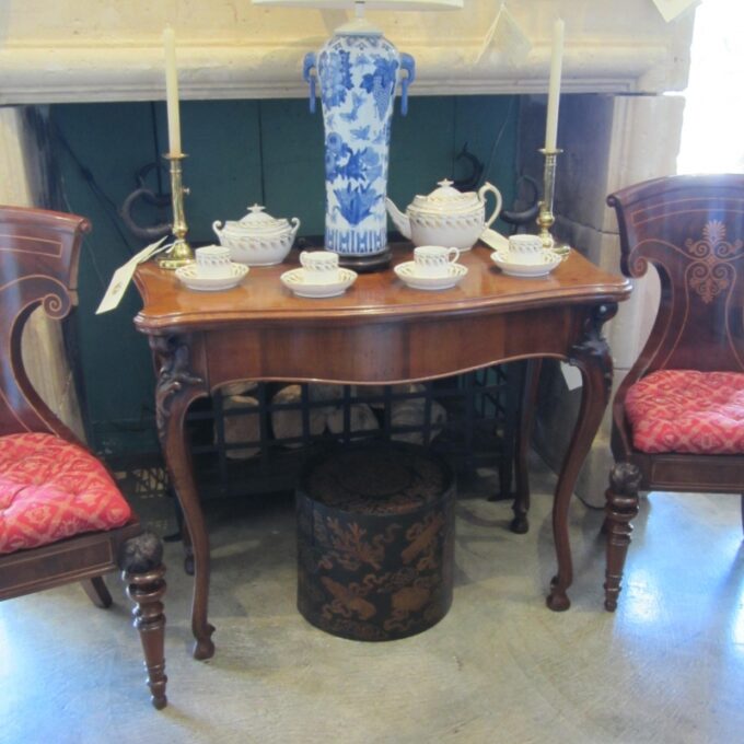 19th C. German Rococo Game Table - Image 2
