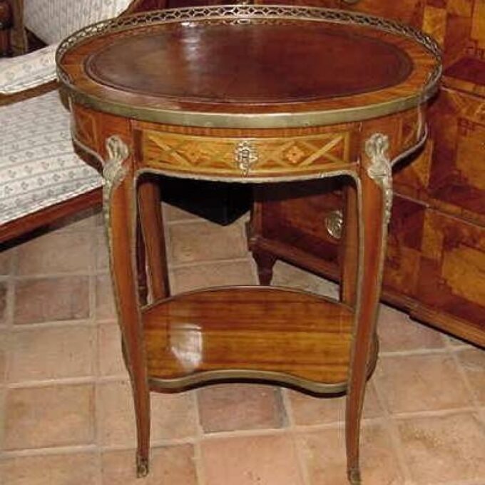 Louis XV Ormolu-Mounted Tulipwood Table