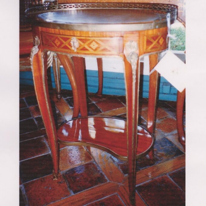 Louis XV Ormolu-Mounted Tulipwood Table - Image 2