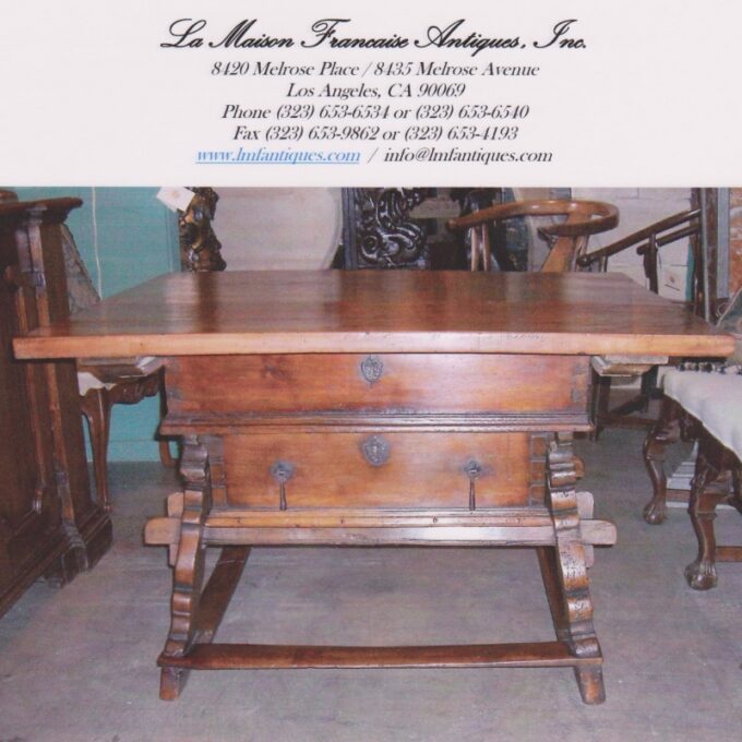 19th Century Swiss Exchange Table