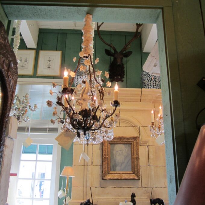 A Small 3 Light Birdcage Chandelier