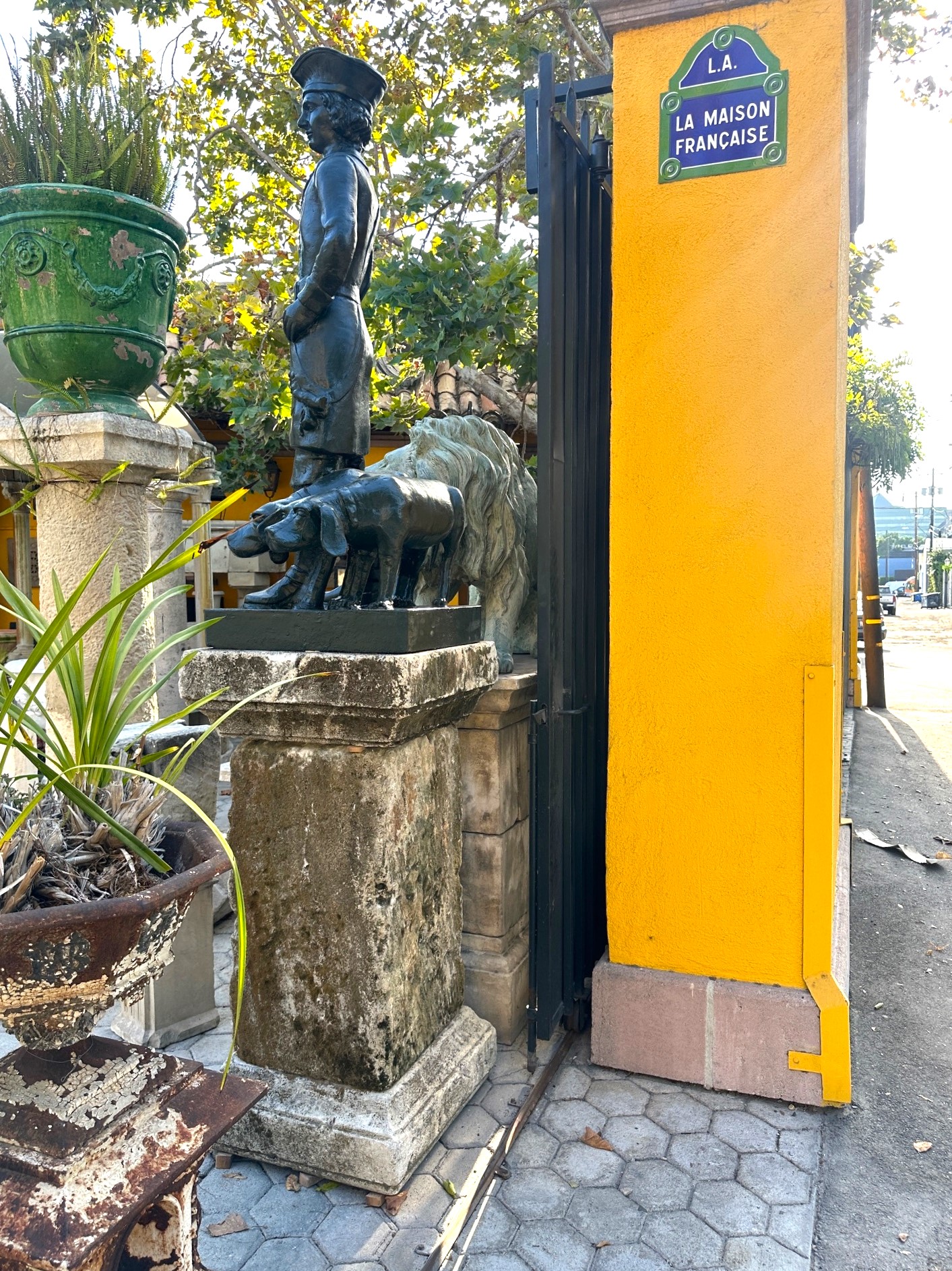 Late 18th early 19th Century Large Stone Pedestals (Copy)