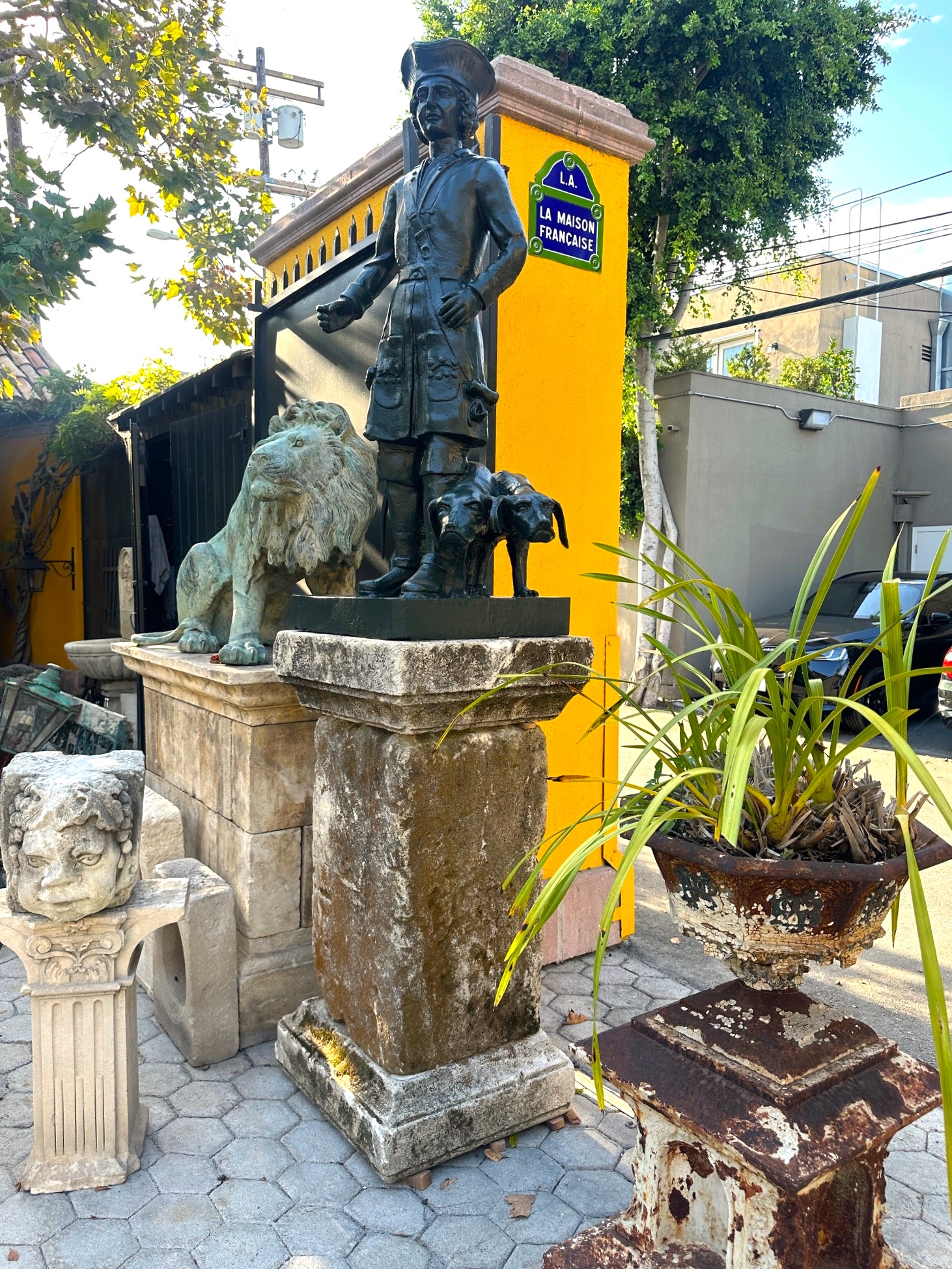Late 18th early 19th Century Large Stone Pedestals (Copy)
